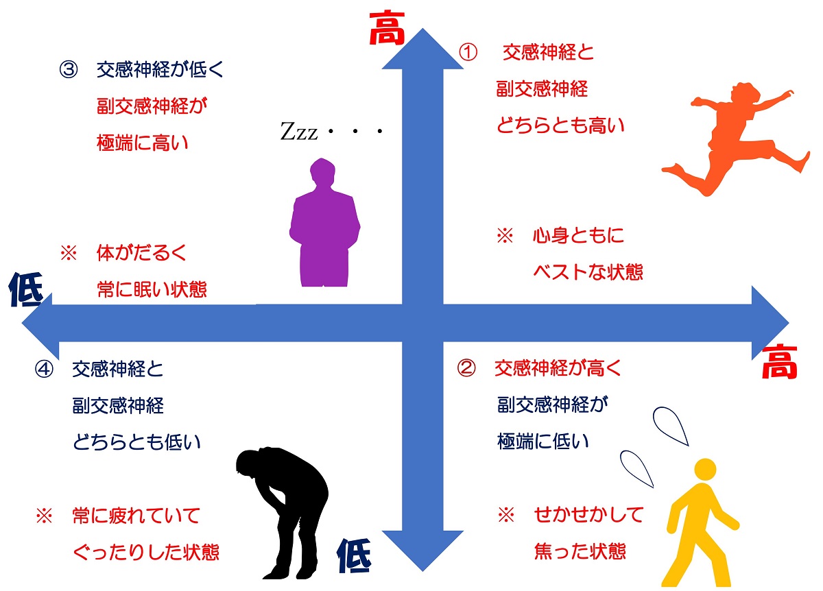 自律神経の４つのタイプとは？